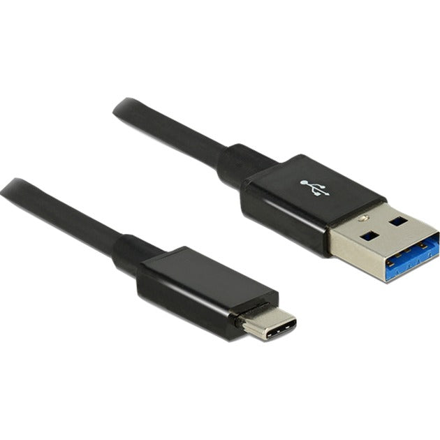 DeLOCK USB 3.2 Gen 2 Kabel, USB-C Stecker > USB-A Stecker (schwarz, 1 Meter, SuperSpeed)
