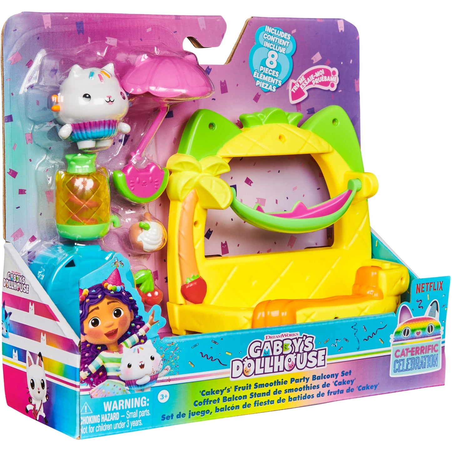 Spinmaster Gabby's Dollhouse - Balkon-Spielset Kuchis Saftbar