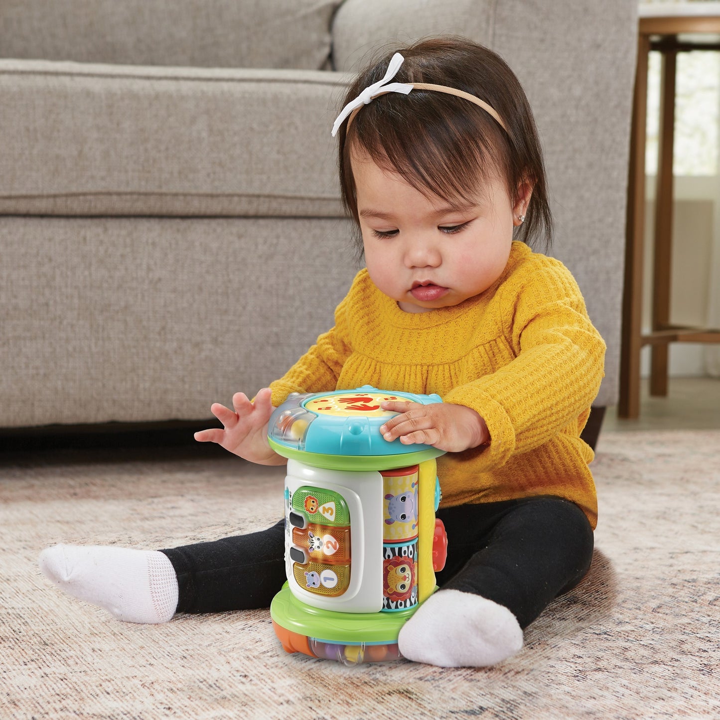 VTech 3-in-1 Rollende Entdecker-Trommel, Musikspielzeug