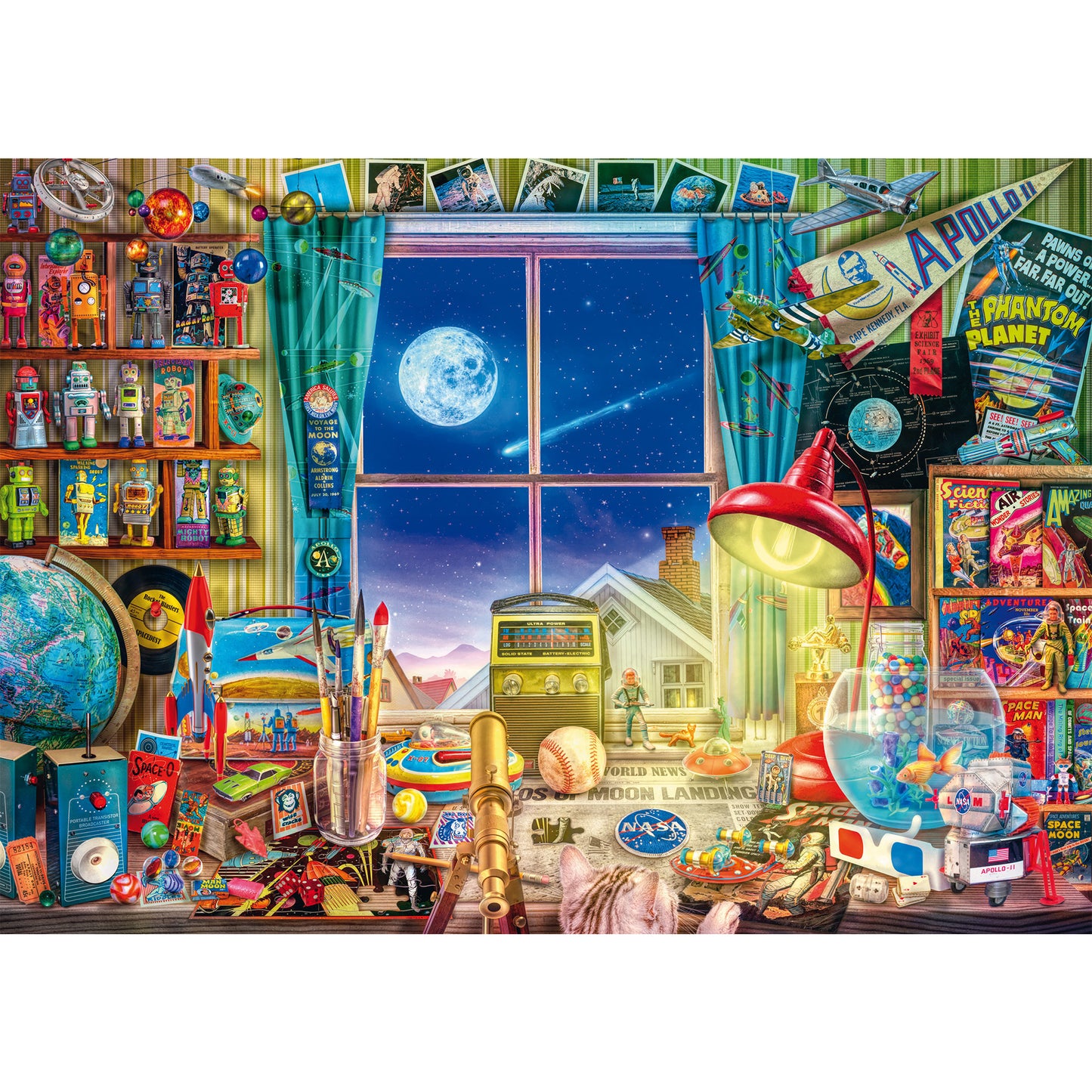 Bis zum Mond, Puzzle