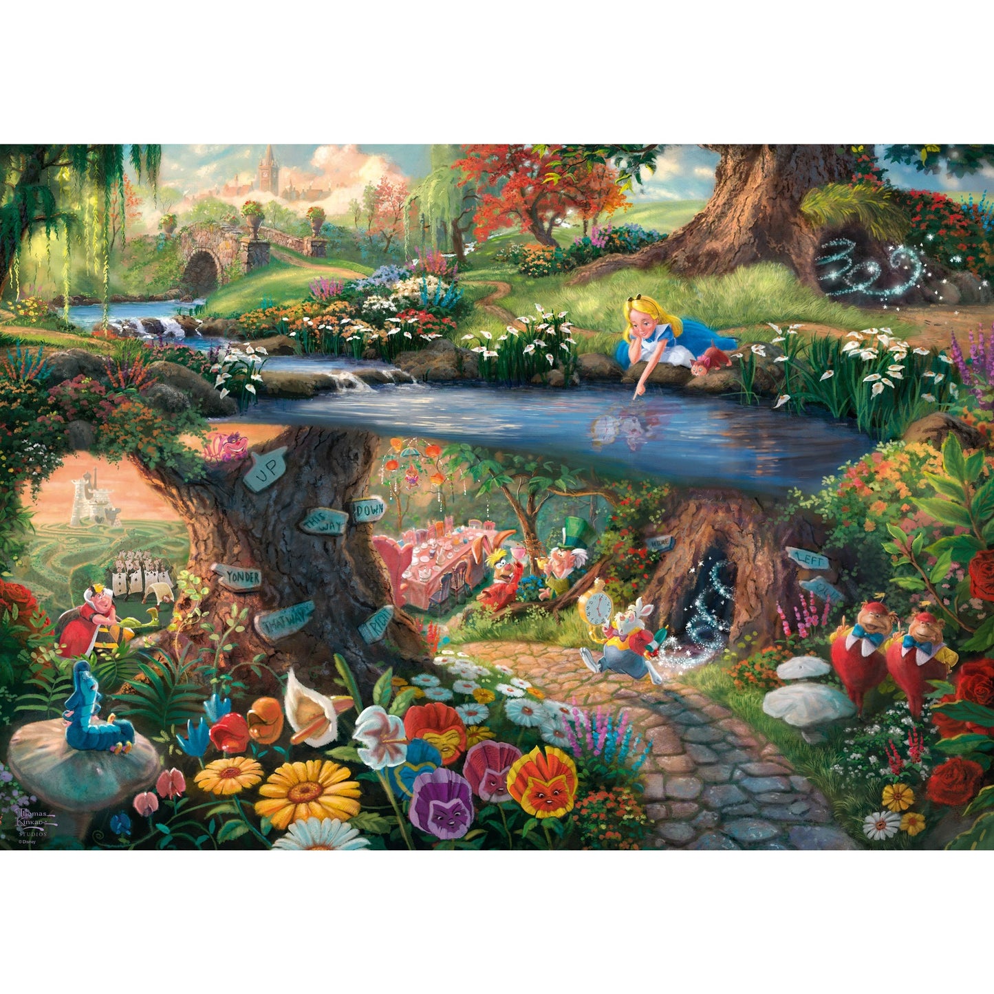 Schmidt Spiele Thomas Kinkade: Painter of Light - Disney - Alice im Wunderland (1000 Teile)