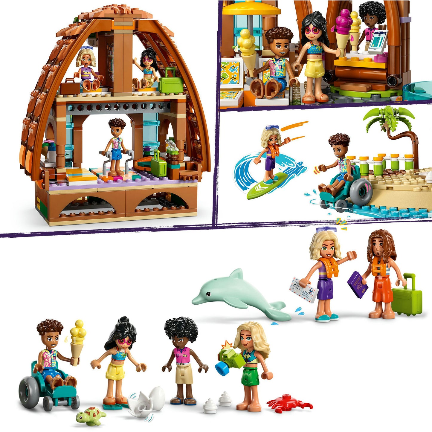 42673 Friends Familienurlaub im Strandresort, Konstruktionsspielzeug