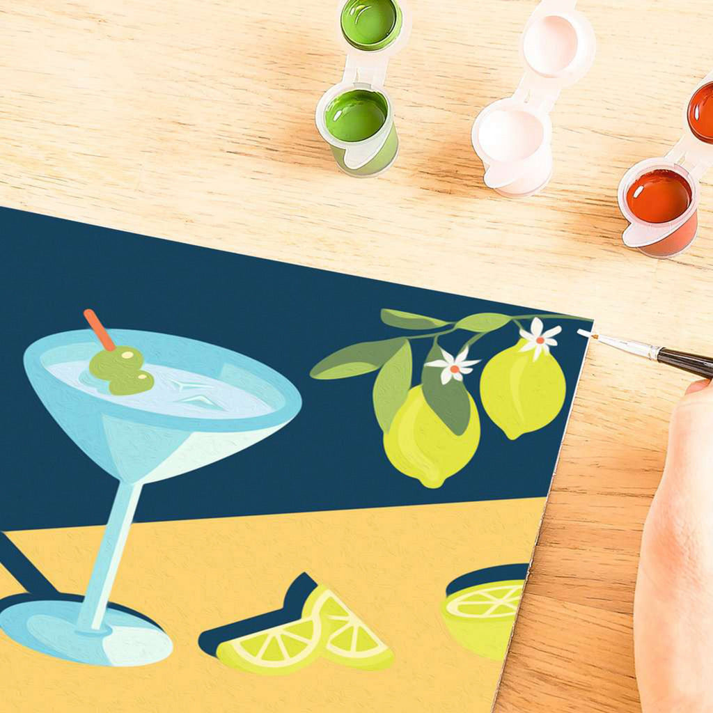 CreArt - Mocktail Zitrone, Malen
