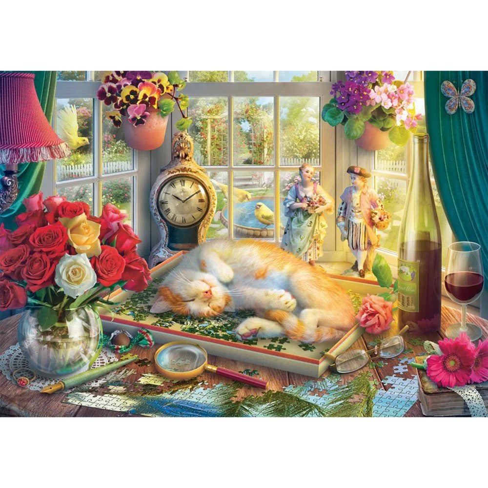Schmidt Spiele Puzzlezeit mit Katze (1000 Teile)