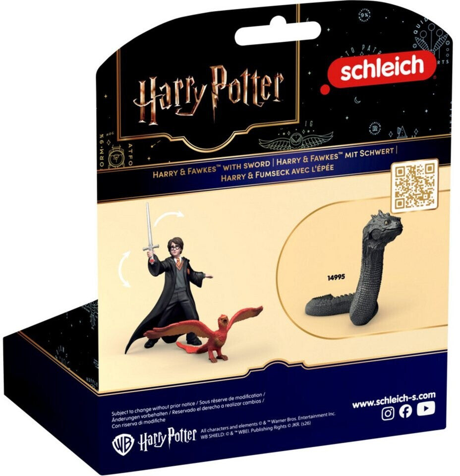 Wizarding World Harry Potter Harry & Fawkes mit Schwert, Spielfigur