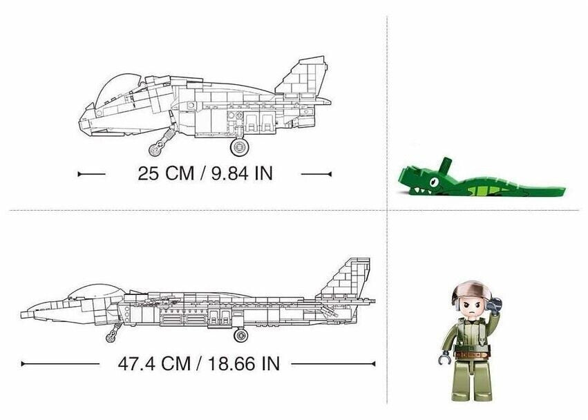 ModelBricks J20 Mighty Dragon Fighter, Konstruktionsspielzeug