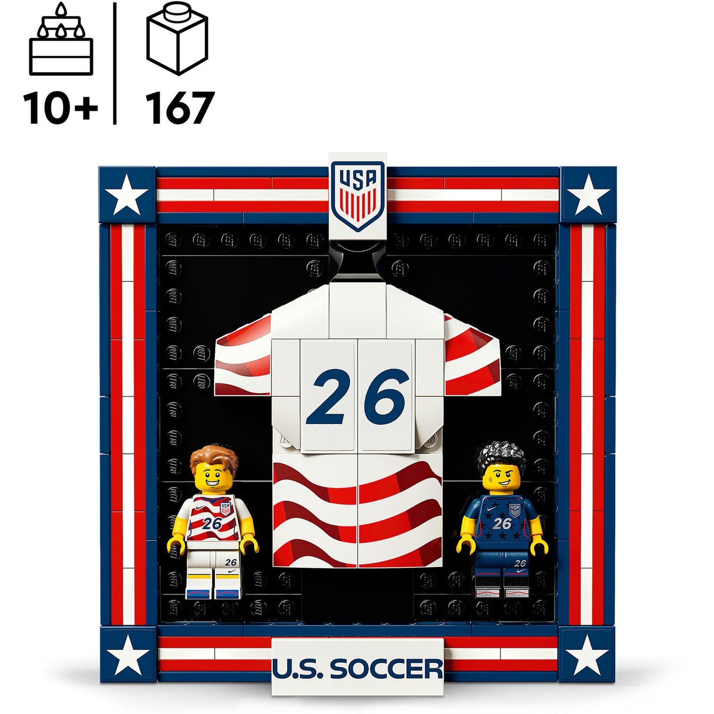 43033 Editions Trikot der US-Fussballnationalmannschaft 2026, Konstruktionsspielzeug