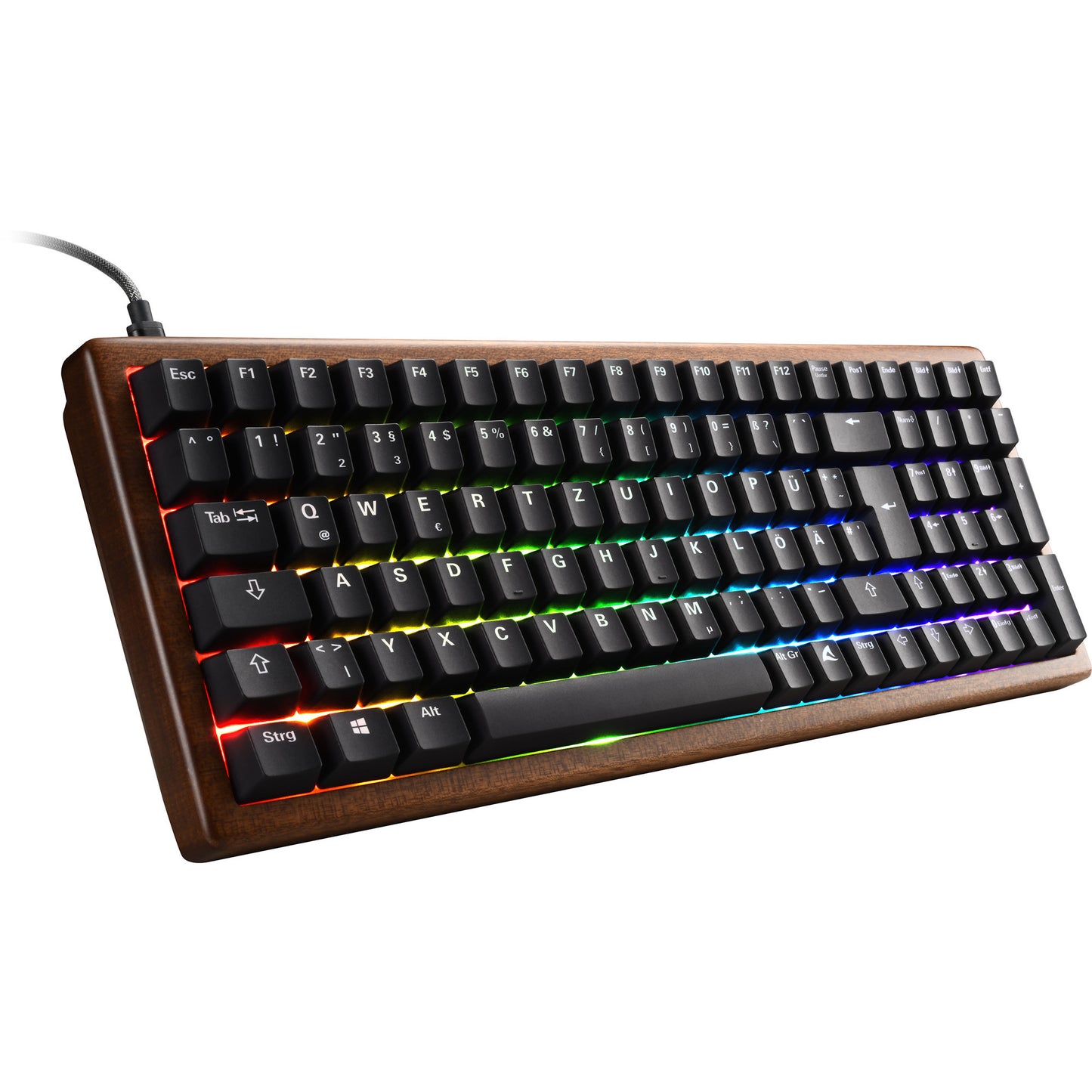 SKILLER SGK50 S2 Wood PBT, Gaming-Tastatur