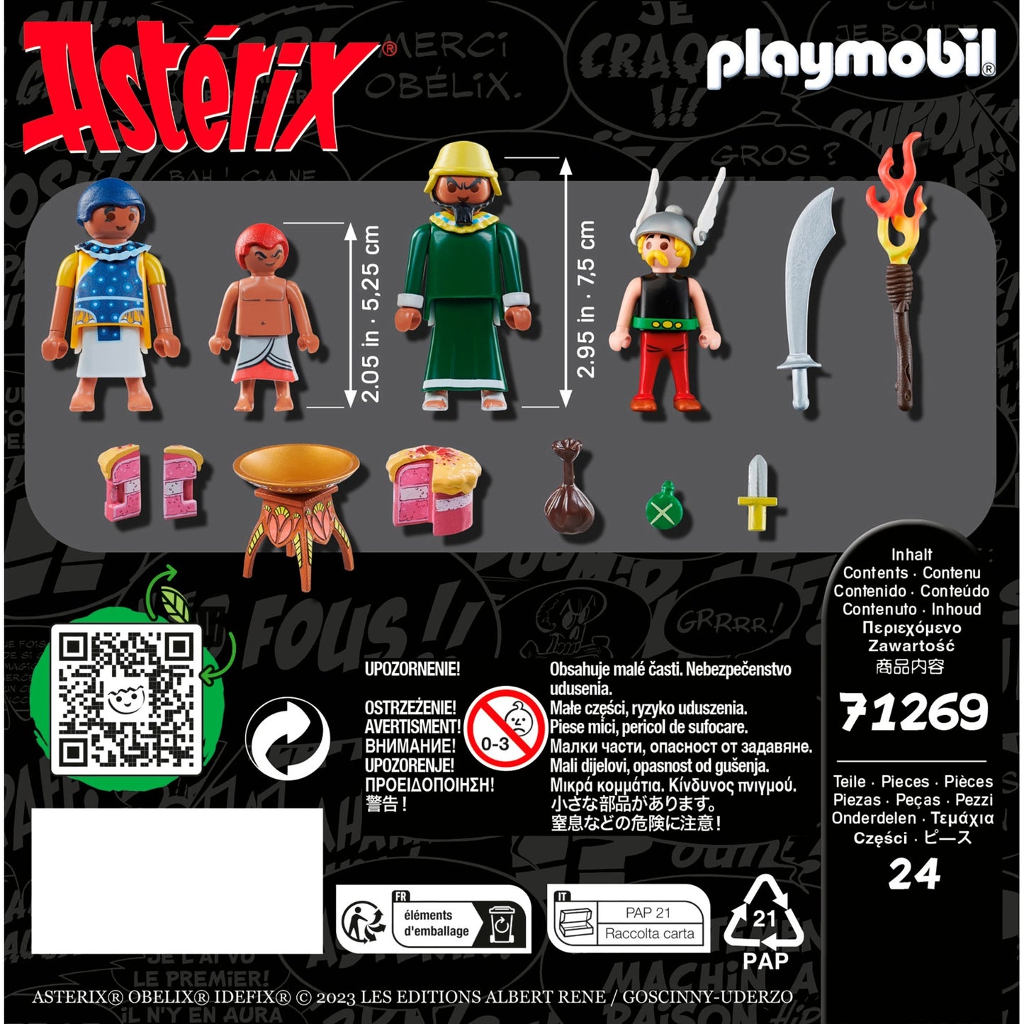 PLAYMOBIL 71269 Asterix Pyradonis' vergiftete Torte, Konstruktionsspielzeug