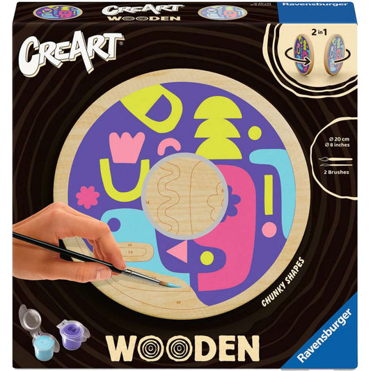 CreArt Wooden - Eckige Formen, Malen