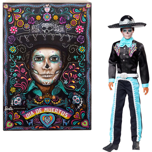 Mattel Barbie Signature Día de Muertos 2024 - Ken-Puppe im schwarzen Anzug mit Hut