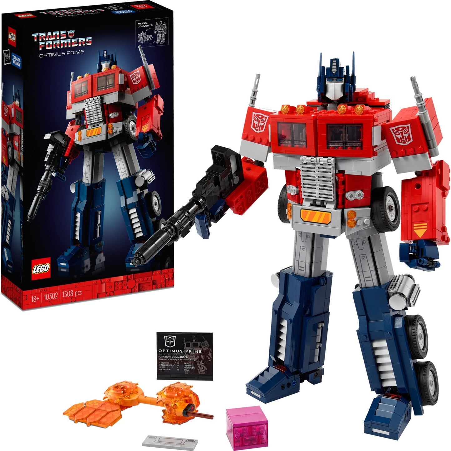 LEGO 10302 Icons Transformers Optimus Prime, Konstruktionsspielzeug