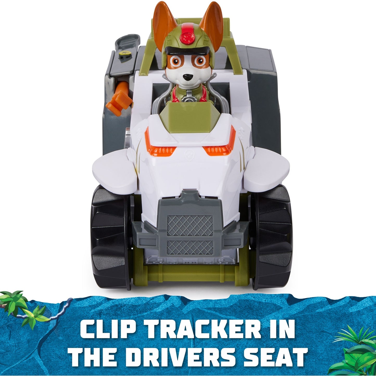 Spin Master Paw Patrol Jungle Pups - Affen-Fahrzeug mit Tracker-Figur, Spielfahrzeug