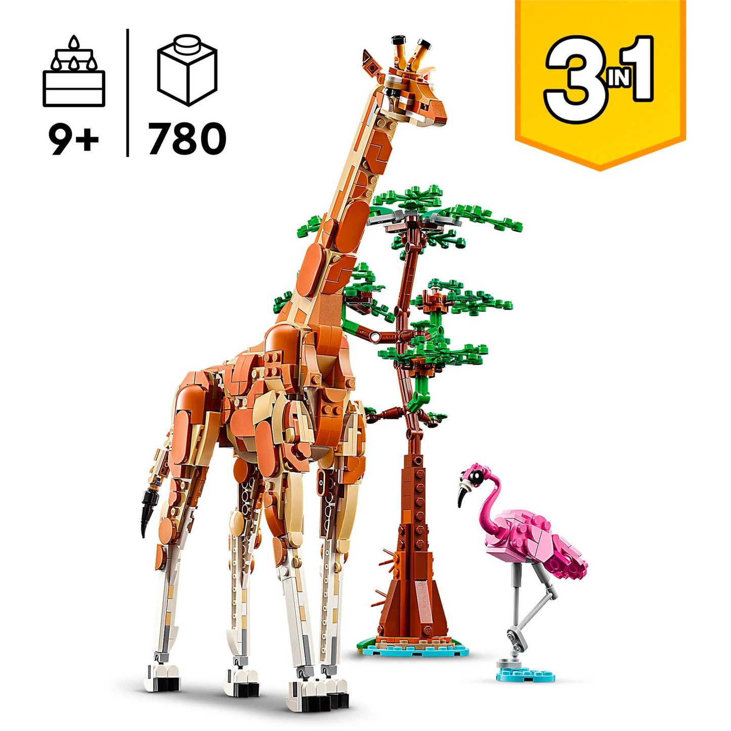 LEGO 31150 Creator 3-in-1 Tiersafari, Konstruktionsspielzeug