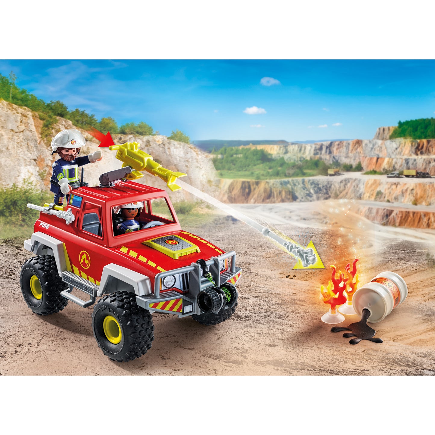 71824 Action Heroes Feuerwehrtruck, Konstruktionsspielzeug