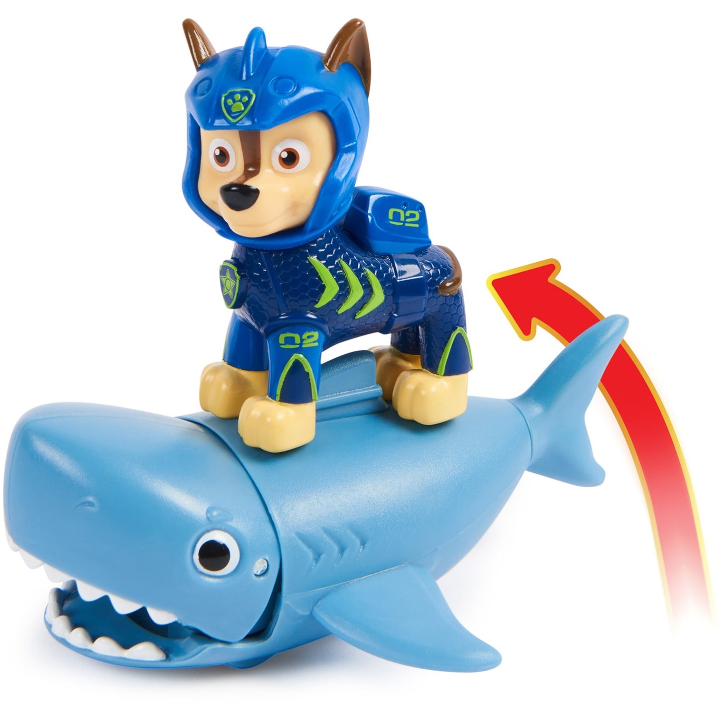 Spinmaster Paw Patrol Aqua Pups - Hero Pups-Set mit Chase-Welpenfigur und Hai-Figur