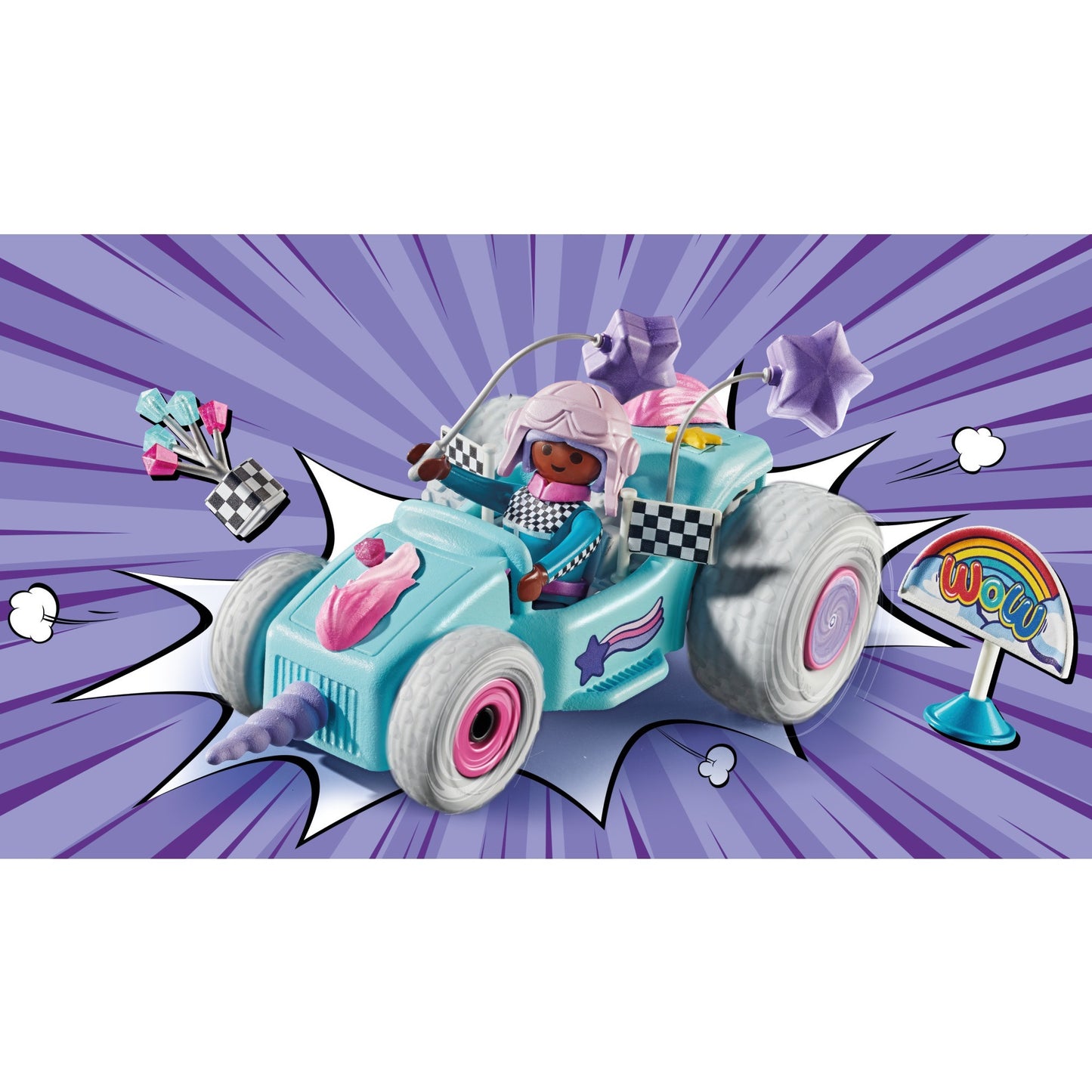 PLAYMOBIL 71635 Funstars Rasendes Einhorn, Konstruktionsspielzeug