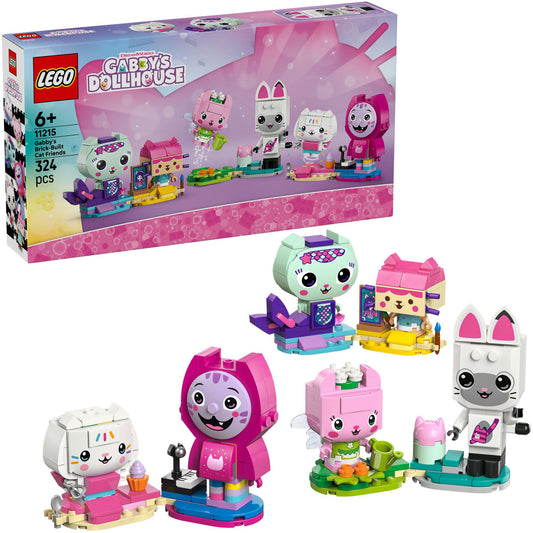 11215 Gabby's Dollhouse Gabbys Katzenfreunde aus LEGO Steinen, Konstruktionsspielzeug