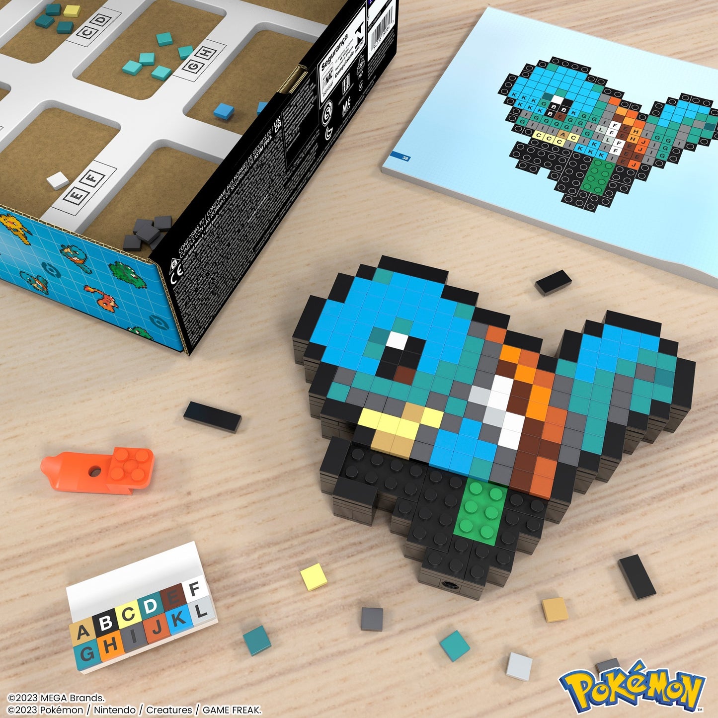 Mattel Pokémon Shiggy Pixel Art, Konstruktionsspielzeug