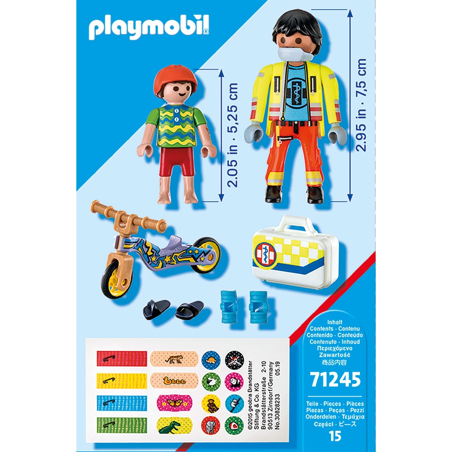 PLAYMOBIL 71245 City Life - Sanitäter mit Patient, Konstruktionsspielzeug