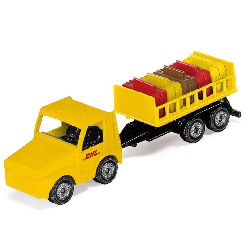 SIKU DHL Frachtflugzeug mit Zubehör (blau/weiss)