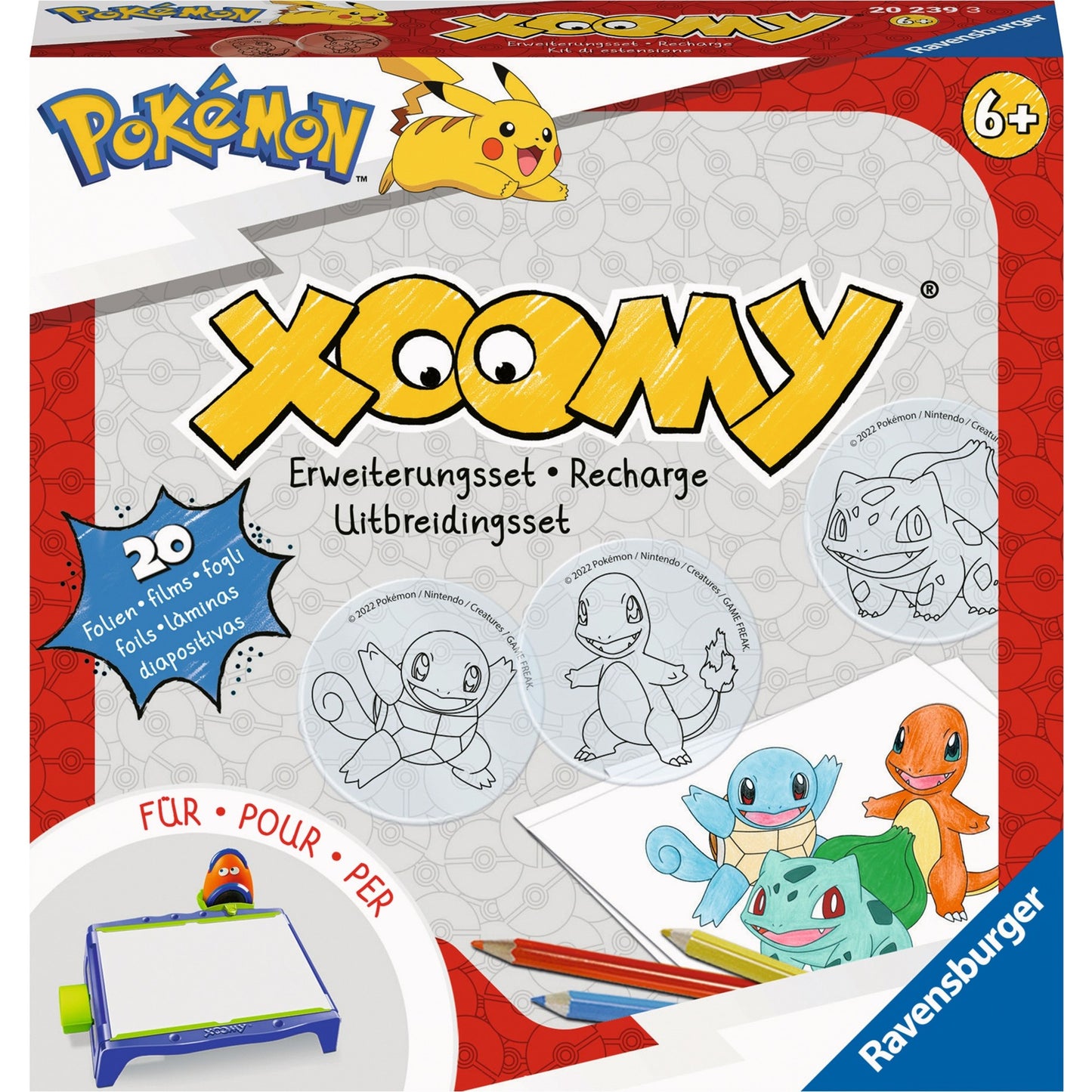 Ravensburger Xoomy Erweiterungsset Pokémon, Malen