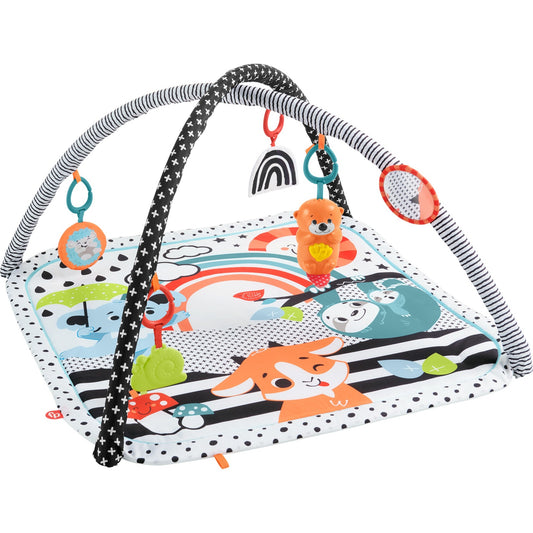 Fisher-Price Tierfreunde Kontrast-Spieldecke, Spielbogen/Decke