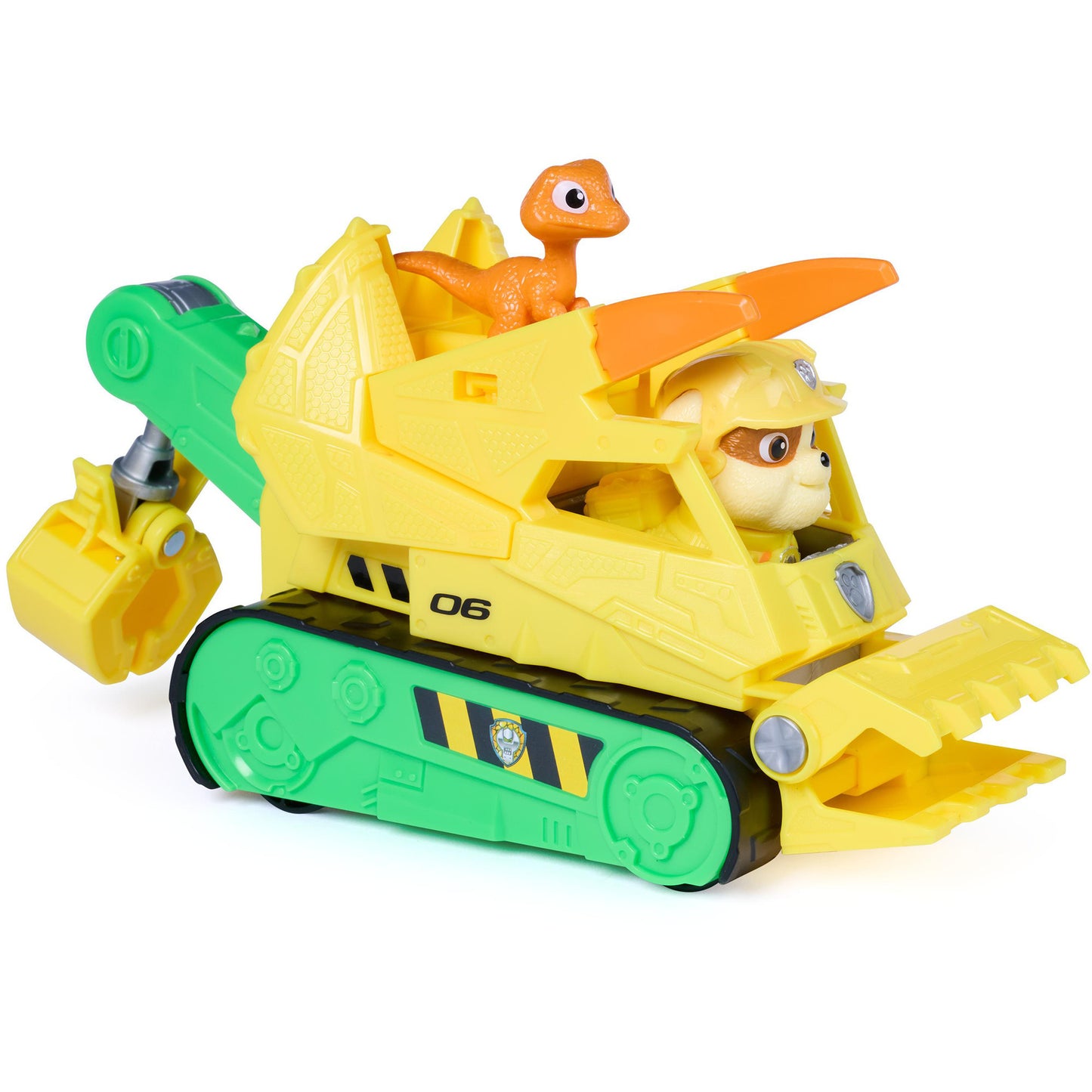 Paw Patrol: Der Dino Film - Rubbles Dino-Rettungs-Bulldozer, Spielfahrzeug