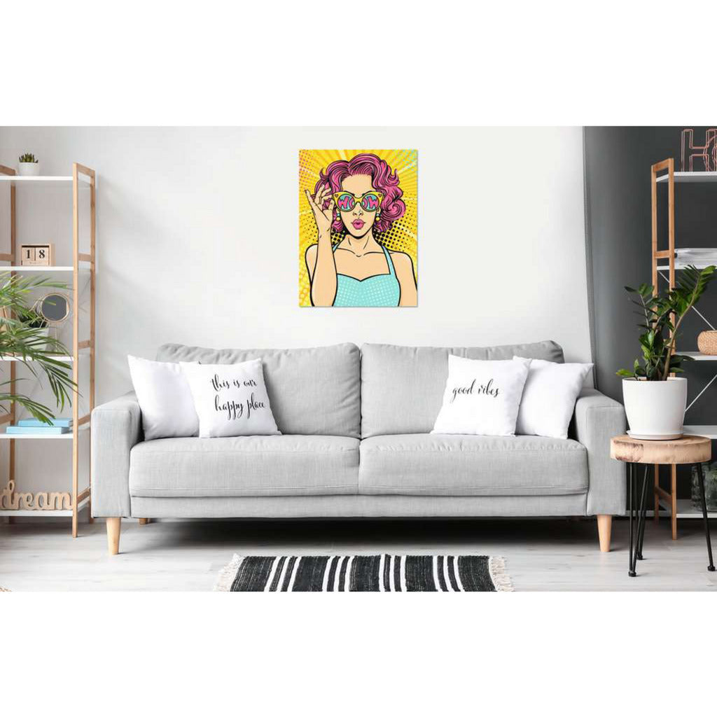 CreArt ART Collection Leinwand Edition - Lady in Pink (PopArt), Malen