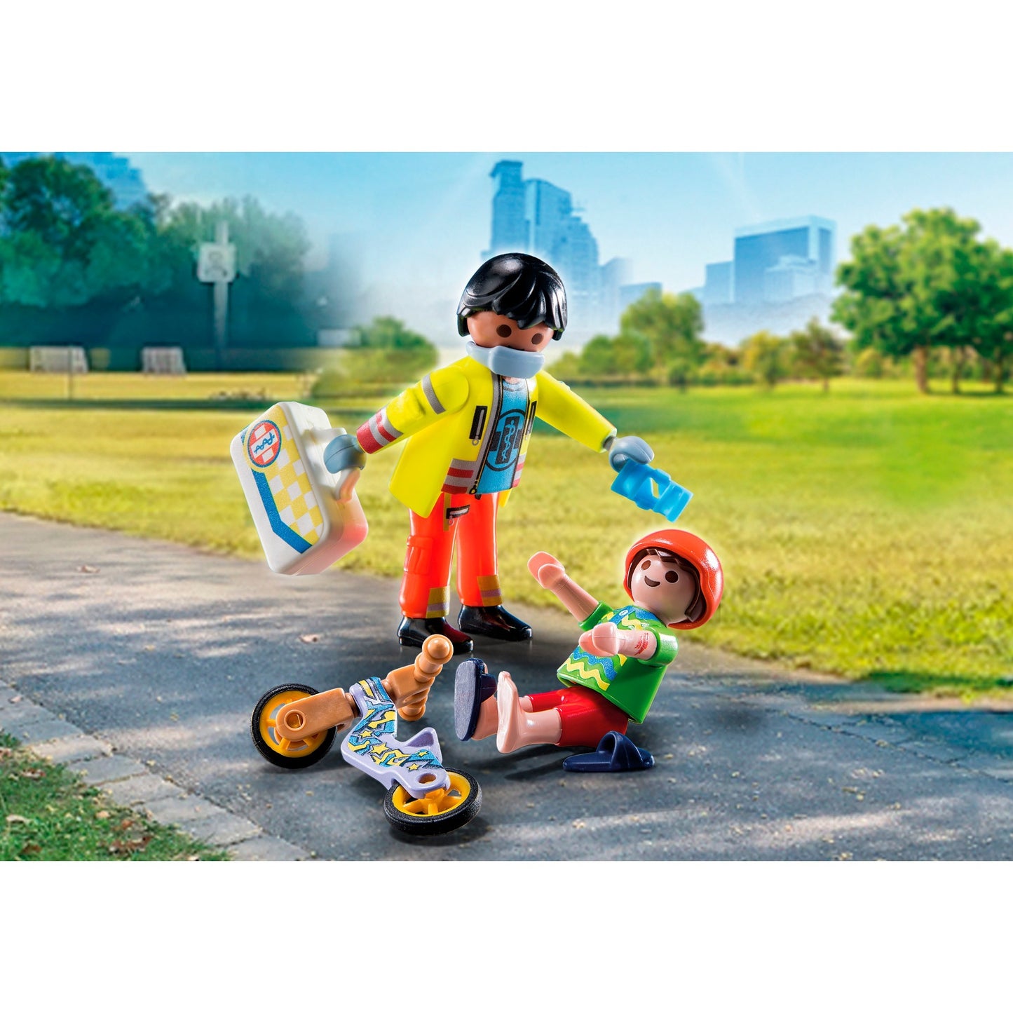 PLAYMOBIL 71245 City Life - Sanitäter mit Patient, Konstruktionsspielzeug