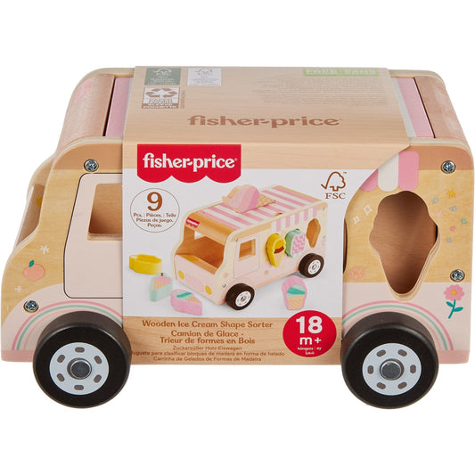 Fisher-Price Eiscreme-Formensortierer aus Holz, Geschicklichkeitsspiel