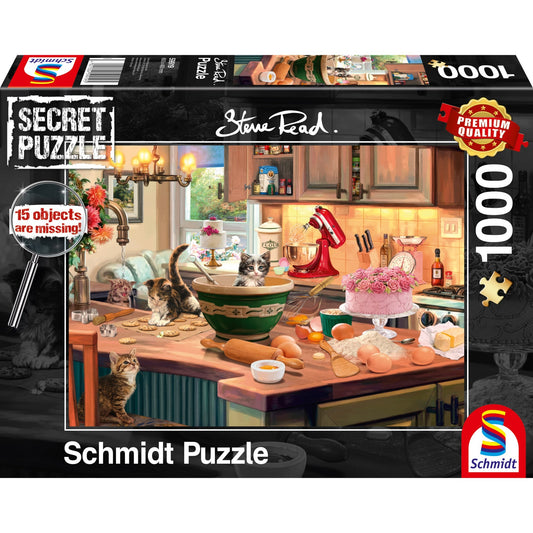 Schmidt Spiele Puzzle Steve Read: Am Küchentisch (Secret Puzzle)