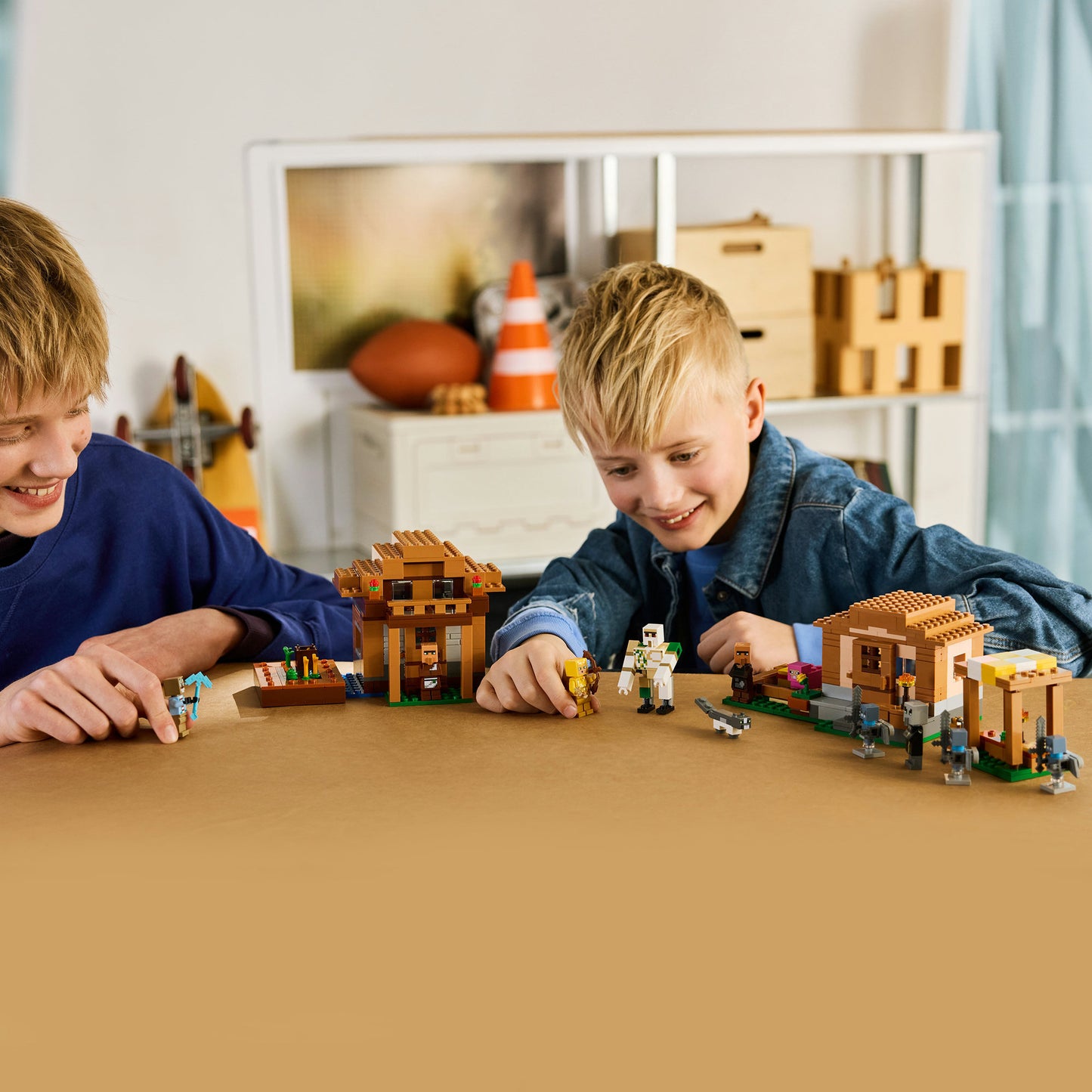 21596 Minecraft Angriff des Magiers auf das Dorf, Konstruktionsspielzeug