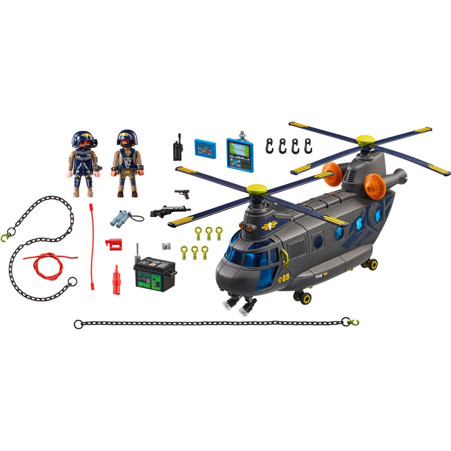 PLAYMOBIL 71149 City Action SWAT-Rettungshelikopter, Konstruktionsspielzeug