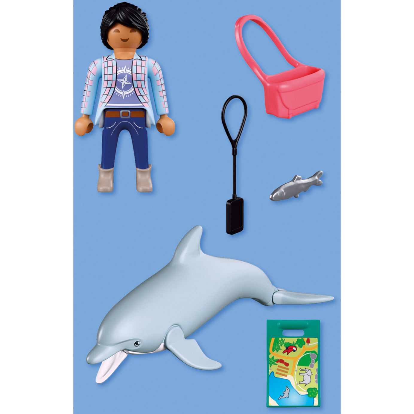 72091 Animals & Friends Zoo: Delfin und Besucherin, Konstruktionsspielzeug