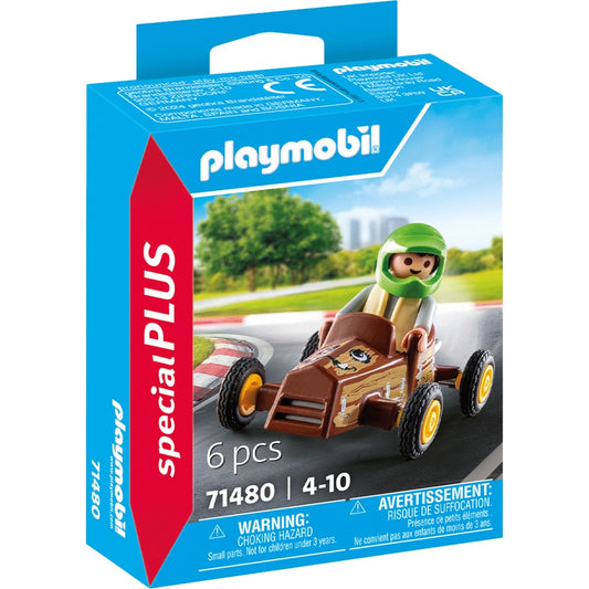 PLAYMOBIL 71480 specialPLUS Kind mit Kart, Konstruktionsspielzeug