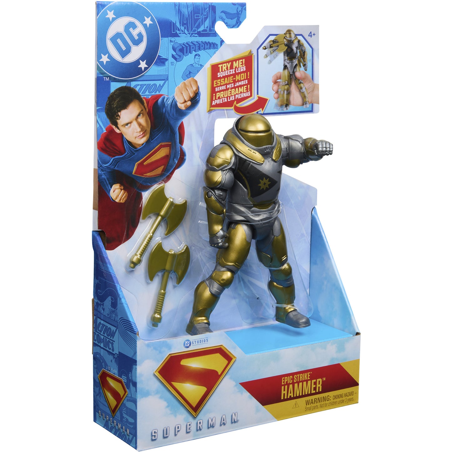 Superman - 15 cm The Hammer Deluxe Action-Figur, Spielfigur