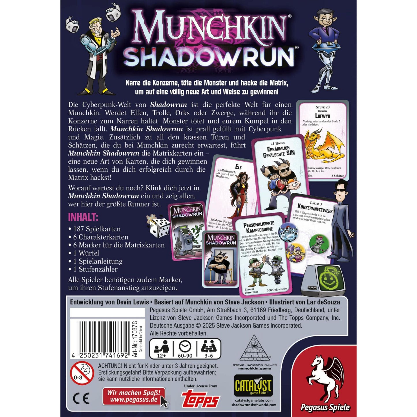 Munchkin Shadowrun, Kartenspiel