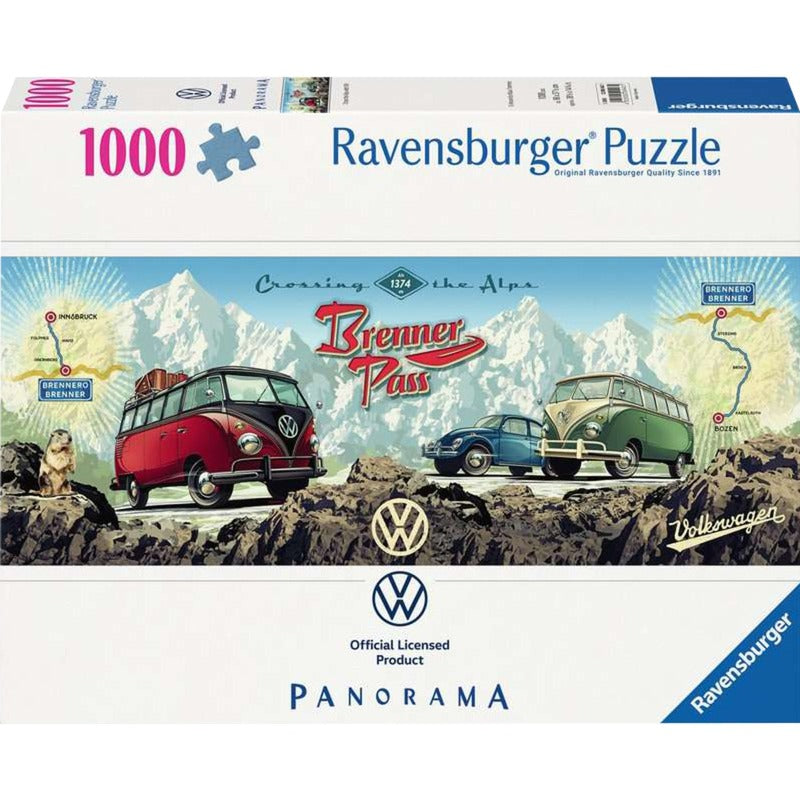 Ravensburger Puzzle Panorama - Mit dem Bulli über den Brenner (1000 Teile)