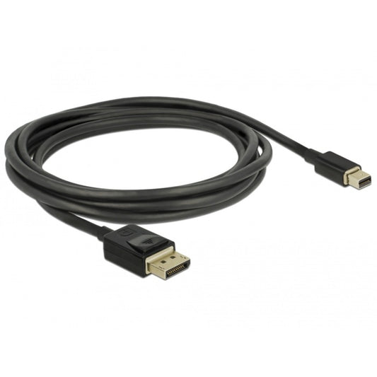 DeLOCK Kabel miniDisplayPort (St) > DisplayPort (St) 8K 60Hz zertifiziert (schwarz, 2 Meter)