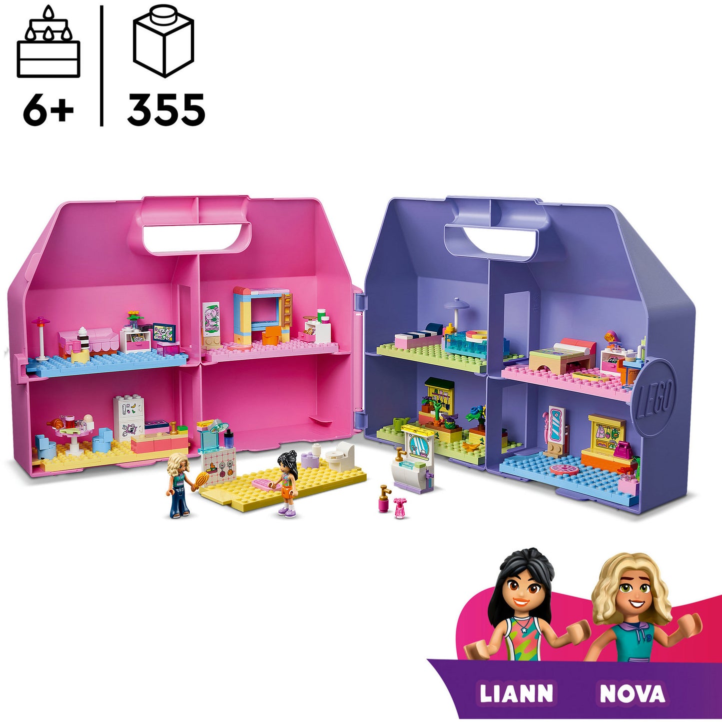 42697 Friends Kreativer Puppenhauskoffer, Konstruktionsspielzeug