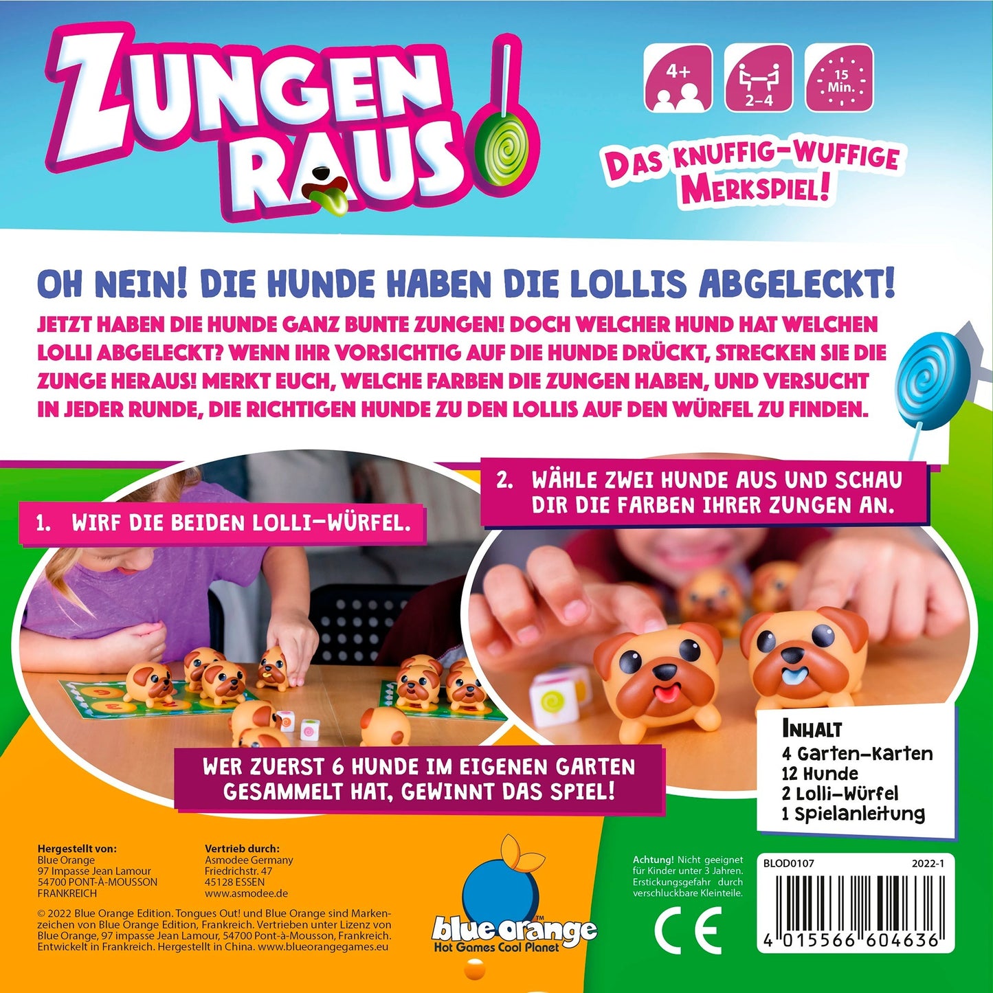 Asmodee Zungen Raus!, Brettspiel