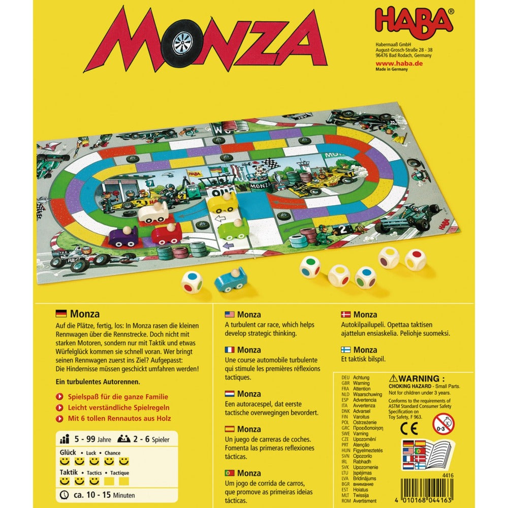 HABA Monza, Würfelspiel