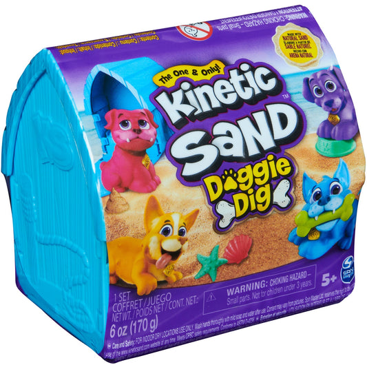 Spin Master Kinetic Sand - Hunde Häuschen, Spielsand