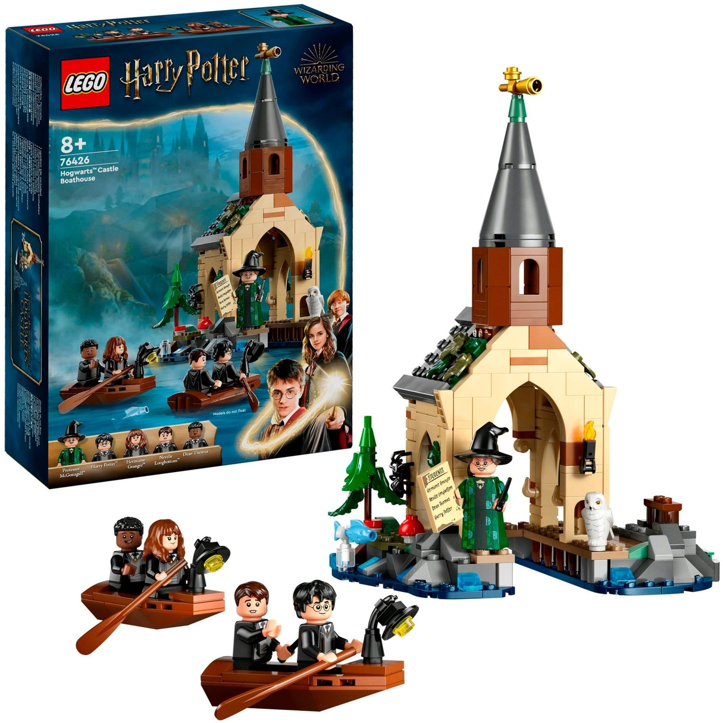 LEGO 76426 Harry Potter Bootshaus von Schloss Hogwarts, Konstruktionsspielzeug