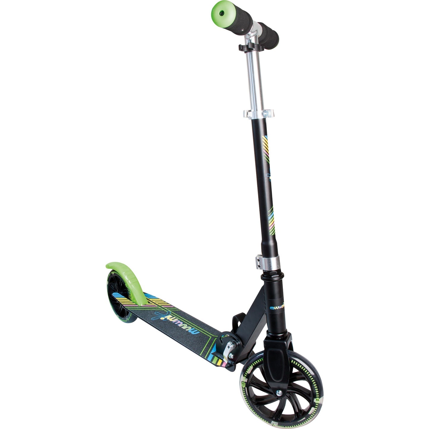 Muuwmi Aluminium Scooter Neon 180 mm (mit Leuchtrollen)