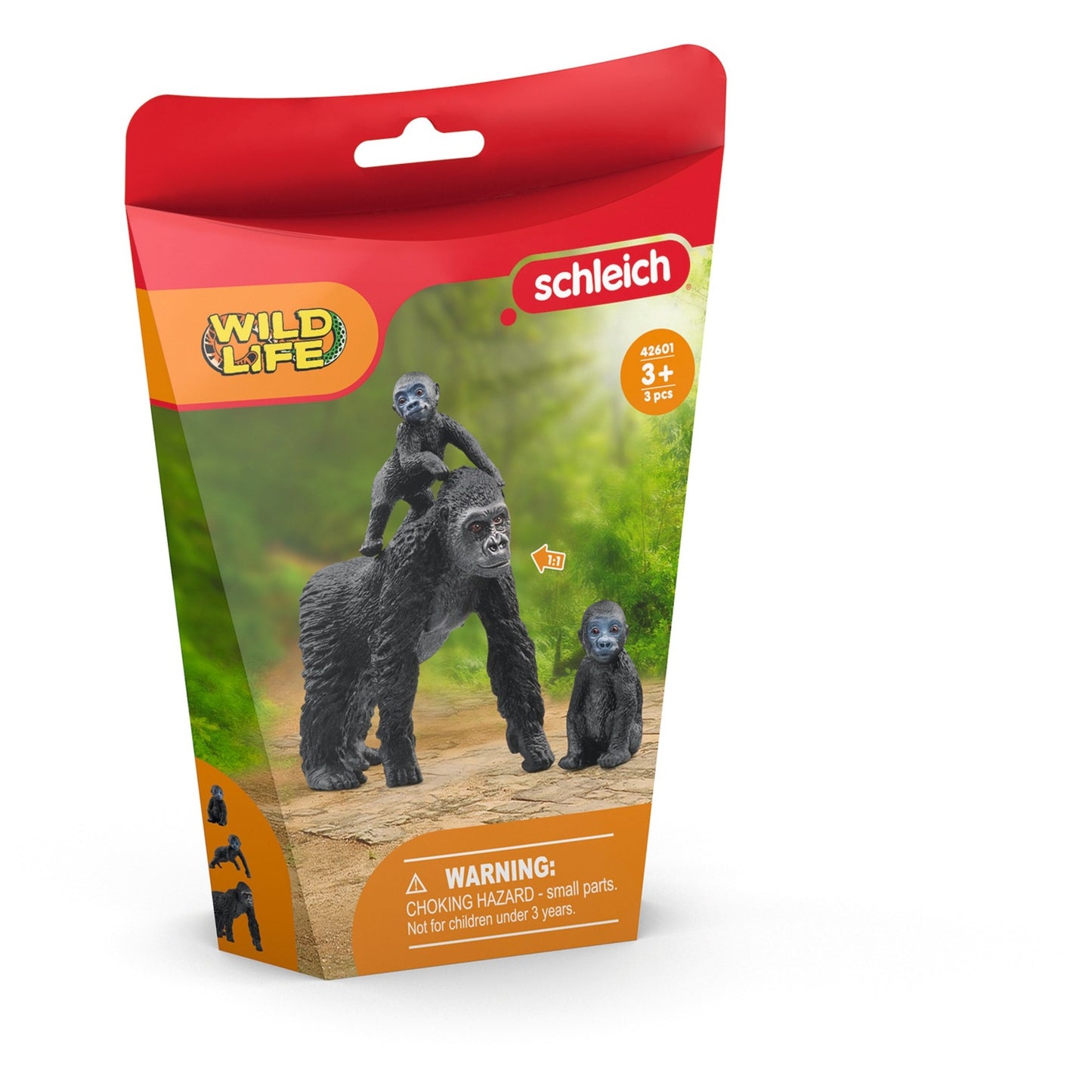 Schleich Wild Life Flachland Gorilla Familie