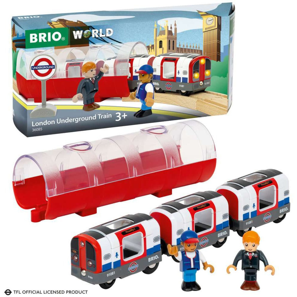 BRIO World Londoner U-Bahn mit Licht und Sound, Spielfahrzeug