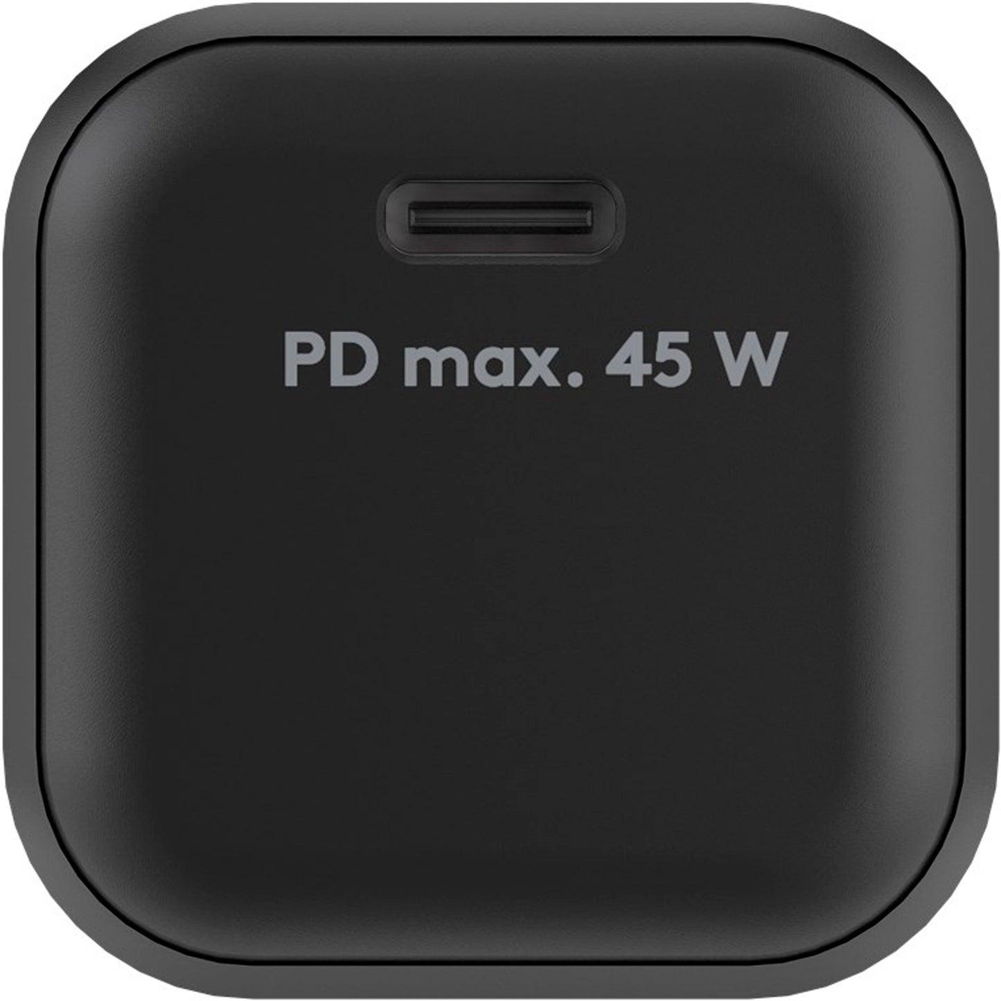 Goobay USB-C Schnellladegerät Nano, PD, GaN, 45 Watt (schwarz, 1x USB-C, Power Delivery 3.0)