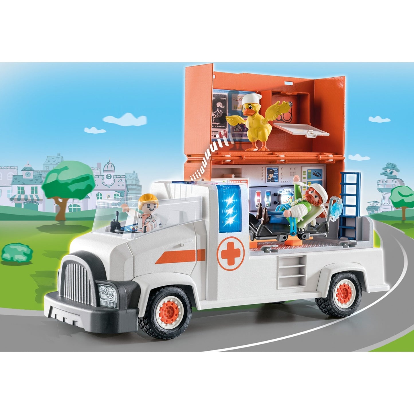 PLAYMOBIL 70913 DUCK ON CALL Notarzt Truck, Konstruktionsspielzeug